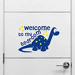 Asian Paints Wall-Ons, Dinosaur Decal, PVC Vinyl Decorative Wall Stickers for Kids Room, UV Printed, Eco-Solvent Ink, DIY Removable Peel and Stick, Covers H 2.5 ft x W 1 ft, Multicolour, Home D?cor