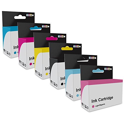 Prestige Cartridge Tintenpatrone CLI-8 passend zu Canon Pixma Drucker iP6600D, iP6700D, MP950, 6-er Pack, farbig sortiert