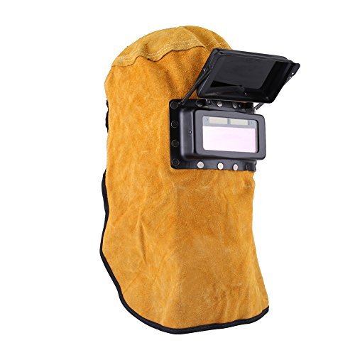 Casque de soudure de protection avec l'objectif de filtre assombrissant automatique, Masque en cuir durable de bonne qualité
