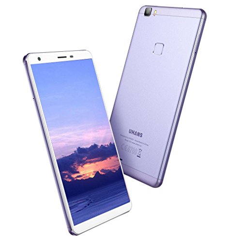 UHANS S3 Smartphone Libre 3G de 6.0''HD 1280*720 (Android 6.0, 8.0MP+2.0MP cámaras, 16GB ROM+ 1GB RAM, MT6580AW quad-core 1.3GHZ, 3100mAh ), Gris