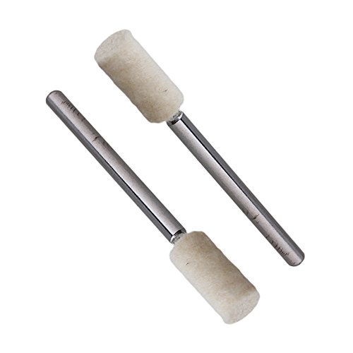 BQLZR Zylindrisch Wollfilz Bob Polieren Dreh Umkehrpunkt Grate Schleifkopf Packung Von 12 - 3