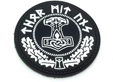 Thor's Hammer Mjolnir Viking PVC Airsoft Paintball Patch