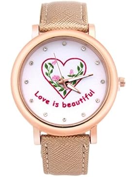 Ouneed® Uhren, Mode Liebes Muster Analog Quarz Uhren Vogue