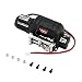 Produktbild camellia Hohe Qualität 1/10 Simulation RC Klettern Autoradio Vollmetallwinde für 1/10 TRX-4 Axial SCX10 RC4WD D90 D10 (Balck)