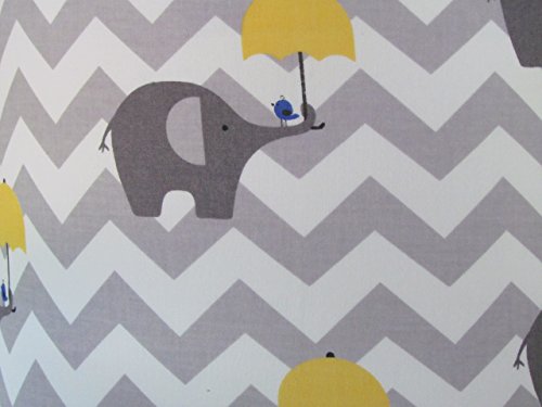 Handmade Grey and Yellow Umbrella Elephant Zig Zag Chevron Lampshade Lightshade Choice of Colours