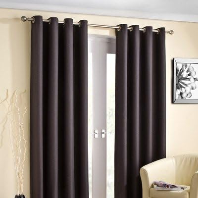 Enhanced Living Curtain Panel (Set of 2) Size: 168cm W x 137cm L, Colour: Charcoal