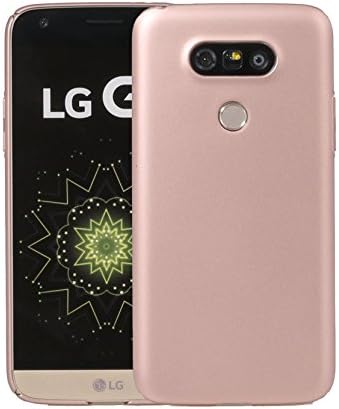 KOLLOEY LG G5 Case,PC material sand coating surface and Full edge cover protective phone case For LG G5 (Gold Rose)