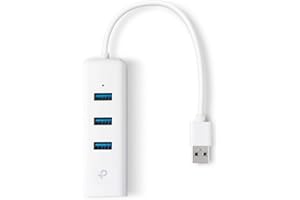 TP-Link UE330 Adattatore USB di Rete 2 in 1, Hub a 3 Porte USB 3.0, Adattatore Gigabit Ethernet, Porta Gigabit Ethernet, Plug & Play, Design Compatto e Portatile, Windows, Mac OS, Linux OS, Chrome OS