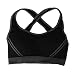 Imported Women Yoga Stretch Workout Tank Top Seamless Padded Sports Bra Black M RS.425.00