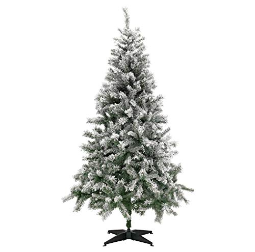 Home 6ft Snow Covered Christmas Tree Green Amazon Co Uk