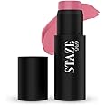 Staze 9to9 Cheek Me Out Multipurpose Blush Stick Tint | On The Go Lip + Cheek + Eye Makeup | Highly Pigmented + Blendable | 12Hrs Long Stay | Natural, Creamy Finish | Travel-Friendly | 02 Bite | 6g