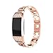 Produktbild Fitbit Charge 2 Armband, iHee 2017 Neue Mode Vertraglicher Design Stil Edelstahl Uhren Armband Armband für Fitbit charge 2 (Rose Gold)