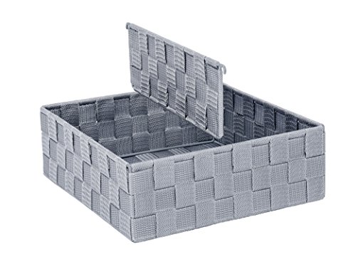 Wenko 54050100 Küchenorganizer Adria L mit variabler Trennwand, Polypropylen, grau, 26 x 26 x 9 cm - 2