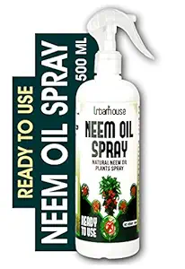 Urbanhouse Natural Neem Oil Spray for Plant Pest Control and Fungus Control - 500 Ml, Multicolour, Pack of 1