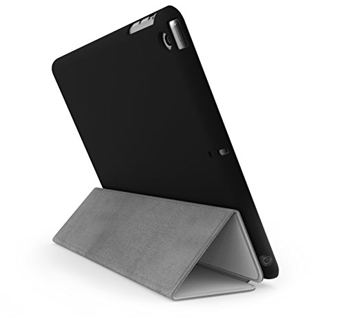 Khomo iPad Air 1 Hülle Case Graues und Schwarzes Gehäuse mit doppelten Schutz ultra dünn und leicht, Smart Cover – Grey and Black - 6