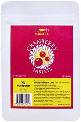 Biovit Miracle Cranberry Vitamins - (60 Vegan Tablets) - Prevent And Treat Urinary Tract Infections - Reduce Inflammation