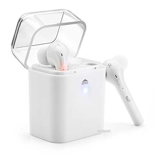 Auriculares Inalambricos  DEYIMEI Bluetooth 4 2 Menor Inal  mbrico Manos libres Bluetooth Auriculares in Ear con Cargador Port  til y Reducci  n de Ruido para Corriendo para iOS y Android