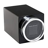 Uhrenbeweger Fur Automatikuhren Rechteck Uhr Display Stand Automatische Uhr Winder Box Aufbewahrungskoffer Für 1 Armbanduhr Schön,Black