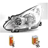 H1 12V 55W P14.5s Halogen Scheinwerfer links CORSA D Bj. 07/06-12/10 chrom H7/H1