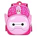 Produktbild Mode 3D Kindergartentasche Cartoon Regenschutz Kinderrucksack Lässig Klein Kinder Rucksack TravelLite Niedlich Canvas Schulrucksack Für Mädchen und Jungen (PInk)