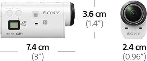 Sony HDR-AZ1 Mini-Format Action Kamera mit Profi-Feature (Spritzwassergeschützte mit Exmor R CMOS Sensor, lichtstarkem Carl Zeiss Tessar Optik, Bildstabilisator, WiFi, NFC Funktion) weiß - 20