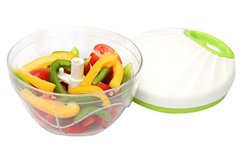 Maxitwist Obst- und Gemüseschneiderset mit 3 Klingen- und Schneebeseneinsatz - 2