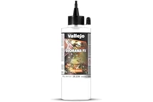 Vallejo Diorama FX Pintura Acrílica Diorama Effects Aguas Acado Realista, 200 ml. Para Simular Texturas de Terreno, Tierra, Nieve, Agua y Barro para Maquetas para Modelismo