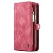 Produktbild Apple iPhone XR (6,1") Case Hülle Geldbörse mit Kredit Kartenfächer [Geldscheinfach mit Reißverschluss] Premium mit abnehmbaren Magnet Handy Schutzhülle,
