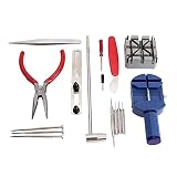 16 PCS Uhr Professionelles Reparatur Kit Werkzeug Set Gehäuseöffner Uhr Link Entferner Spring Bar Werkzeug Set