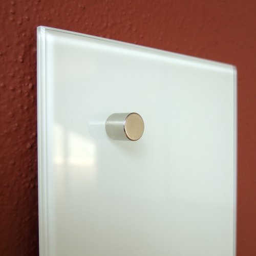 Glas Magnettafel MAX 80×12 cm weiß inkl. 5 Magnete, Magnetpinnwand / Pinnwand / Whiteboard - 4