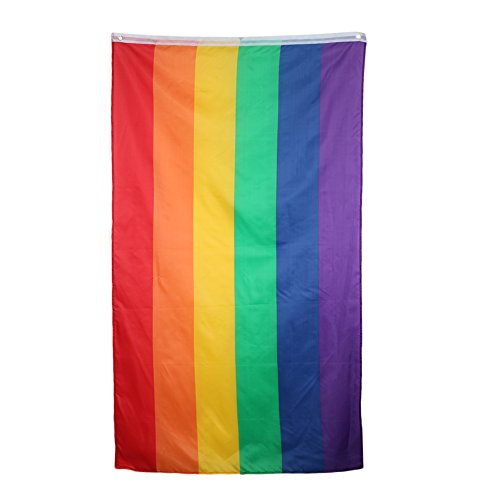 Merssavo Regenbogenfahne Fahne Flagge Flag Rainbow Regenbogen Gay Flagge 90cm x 150cm