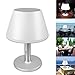 Produktbild TXYFYP Solar Tischlampe Solar Dekorative Tischleuchte, Wasserdicht 10 LED Augenschutz Nachttisch Lampe Edelstahl Desktop Garten Zuhause Wohnzimmer - Wie Bild Show, Free Size