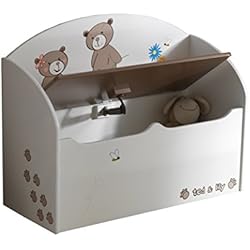 Demeyere 234549 Ted & Lily Coffre à Jouets Blanc/Beige