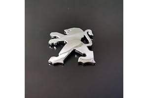 NURCIX Voiture 3D Métal Emblème carrosserie, pour Peugeot 301 308 408 508 2008 3008 4008 Tronc Lettres Autocollant Logo Sticker Signe Accessoires de décoration,A