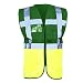 Produktbild Yoko Hi-Vis Premium Executive Weste für Männer (3XL) (Grün/Neongelb)