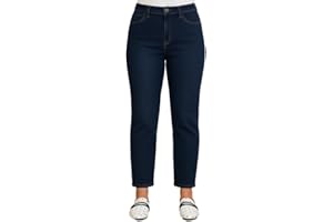 UC Ex High Street Brand Jeans for Women UK, High Waisted Straight Jeans Stretch Denim Trousers for Women UK 8-22 Everyday Casual Look