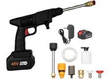 48V Cordless Portable Washer Electric High Pressure Cleaner Machine 200W 30Bar Lithium Handheld Car Cleaning Device With Foam