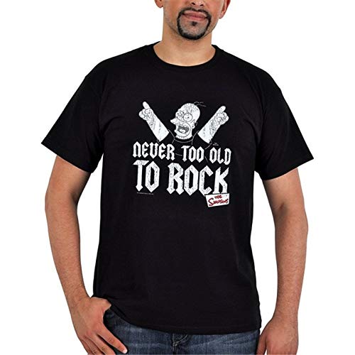 Men's Black Graphic T-Shirt Unisex T Shirt Funny Shirt Cheap Men T-Shirt Fashion Shirt Never Too Old To Rock T-Shirt Black Funny T Shirt Print T-Shirt