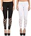 James Scot- Plain White Black colour Ankle Length Regular Fit Pack Of 2 Legging For Women RS.539.00