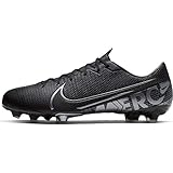  Nike Mercurial Vapor 13 Academy MG, Botas de fútbol Unisex Adulto, (Black/Mtlc Cool Grey 1), 43 EU