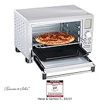 Digitaler Multifunktions-Backofen inkl. Backblech, Gitterrost, Greifbügel, Auffangbecken, Stromkabel und deutscher Anleitung. Minibackofen mit Umluft - Außerdem relevant oder passend zu: klein Ofen, Schaschlik, Tragbarer, Miniküche, Toaster, Kleiner, Grills, Grill