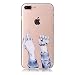 Produktbild iPhone 7 Plus Hülle,iPhone 7 Plus Hülle TPU Case Schutzhülle Silikon Case,3D Kreative Ultra Slim Soft Licht Klar Transparent Silikon Gel Gomma TPU Hülle Case für iPhone 7 Plus with 5,5 Zoll,Cool 3D Romantik Flower Animal Cartoon TPU Silikon Schutz Handy Hülle Case Tasche Etui Bumper für Apple iPhone 7 Plus 5.5