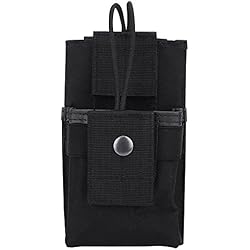 Tbest Bolsa de Radio Táctica Molle, Bolsa de Radio de Policía Funda de Radio Radio Pouch Bolsa de Cinturón de Radio Impermeable Militar Caza Nylon Walkie Talkies Bolsa Titular
