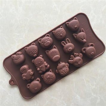 YL Animal World K050 Chocolate Cake Jelly Ice Silicone Fondant Mold Mould Baking