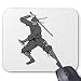 Produktbild Ninja ~ Ninjas 2 Martial Arts Warrior Fantasy Art Mouse Pad 18×22 cm
