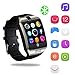 Produktbild Bluetooth Smartwatch, YAPMOR Smart Armbanduhr Kompatibel mit Android/IOS, Fitness Tracker Armband Sportuhr mit Alarm/Schlaf Analyse/Romte Capture/Kamera Schuss/GPS Route Tracking (Q18)