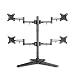 Produktbild eSmart Germany 4-Arm-TV-/Monitor-Tischständer 25 - 76 cm (10 - 30 Zoll) neigbar VESA 75 x 75 bis 100 x 100 neigbar + schwenkbar + drehbar + Pivot-Funktion Schwarz Montagelöcher am TV max. 100 x 100 mm (Breite x Höhe)