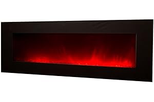 Chemin'arte Cheminée électrique grande taille 2000w avec télécommande volcano 5xl