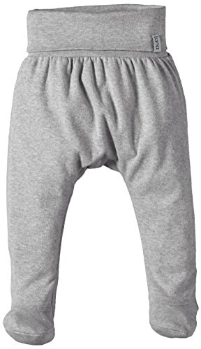 LANA natural wear Unisex Baby Hose Finn Plain Trousers, Grey (Graumelange 800), 6-9 Months (Manufacturer size: 74)