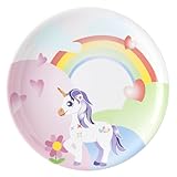 Seltmann Weiden 001.741858 Compact - Mein kleines Einhorn - Speiseteller / Essteller / Kinderteller - Porzellan - 25 cm Fahne